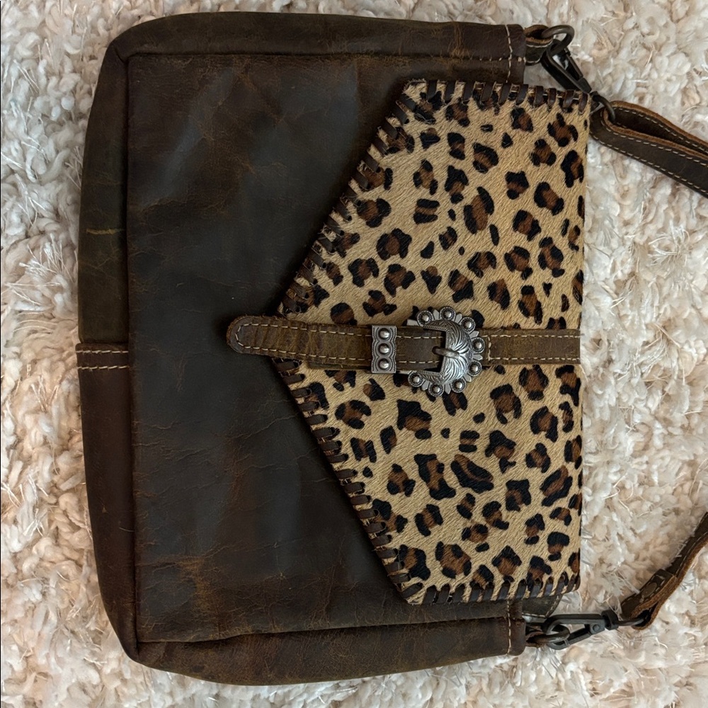 Myra Bag Swish Leather & Cowhide Purse